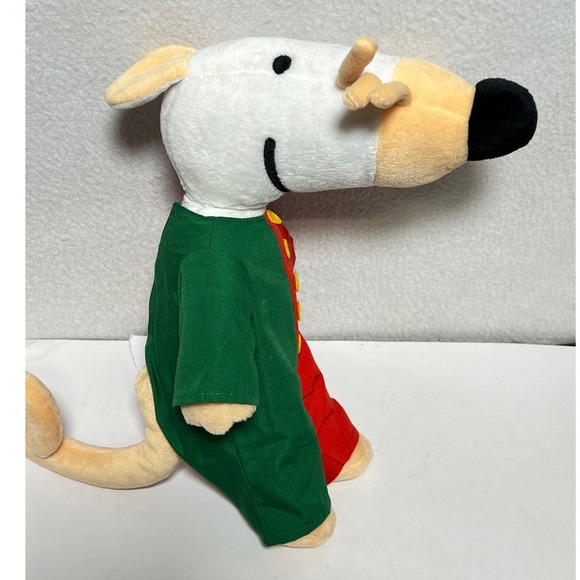 Vintage Maisy Mouse Plush Stuffed Animal Green Red YoYo 13" nostalgic not Tested - Picture 9 of 15